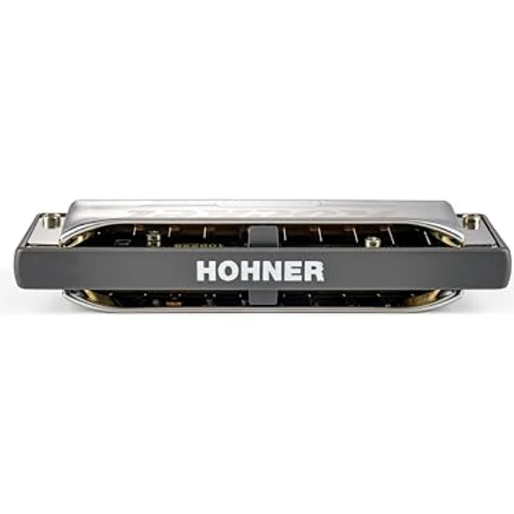Hohner Rocket Harp Db, Mundharmonika in Db-Dur mit 20 Stimmzungen, Edelstahl-Deckel und abgerundetem Kanzellenkörper, inkl. Etui, Made in Germany – Bild 3