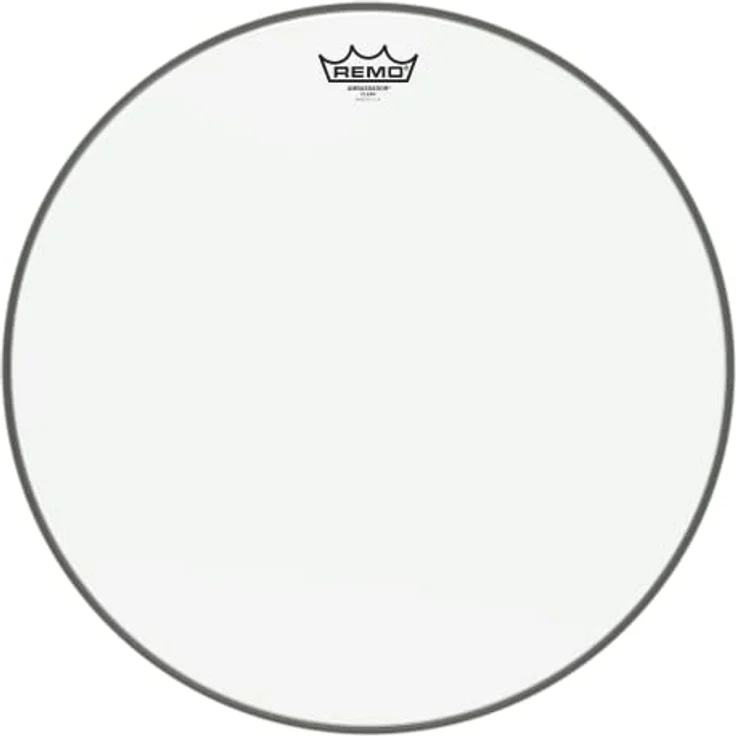 Remo 18" Ambassador Clear, Einschichtiges Schlagzeugfell mit offenem, obertonreichem Sound – Bild 2