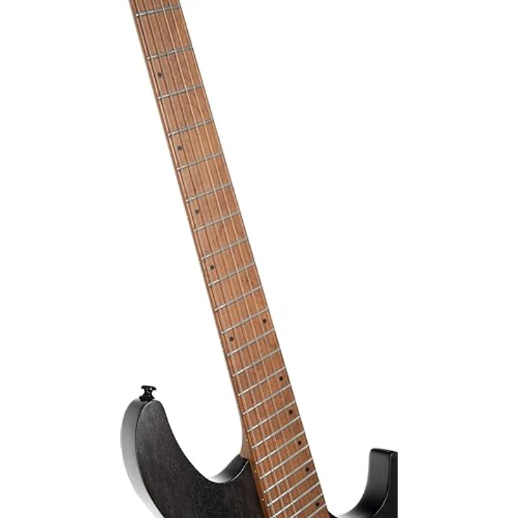 Cort Space G6MS SGTK, 6-saitige Headless Multiscale E-Gitarre mit Okoume Korpus, Trans Black Semi Gloss Finish, 24 Jumbo Edelstahl Bünde, inkl. Gigbag – Bild 6