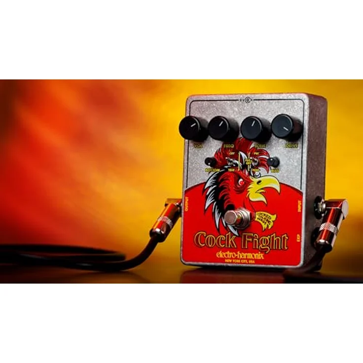 Electro Harmonix Cock Fight Cocked Wah, Effektpedal mit 3 Modi: Crying Wah, Talking Wah und Fuzz, True Bypass, made in USA – Bild 3
