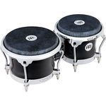 Meinl FFBR400BK Fiberglass Bongo, 7" und 8,5" mit schwarzem Kunststofffell und verchromter Hardware, Fibercraft Serie