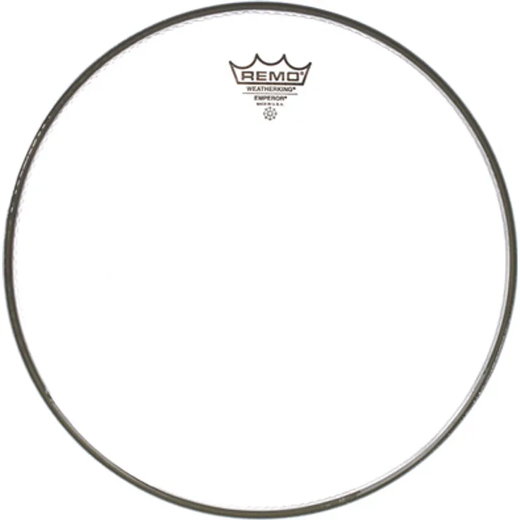 Remo 12" Emperor Clear, doppelschichtiges Schlagfell mit obertonarmer Klangcharakteristik für Rock und Heavy Music
