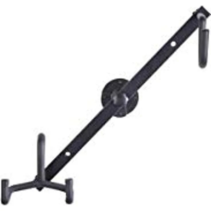 Rockstand Ukulele Wall Hanger, schwarzer Wandhalter für 1 Ukulele mit Schaumstoffpolsterung und Pin-Lock System