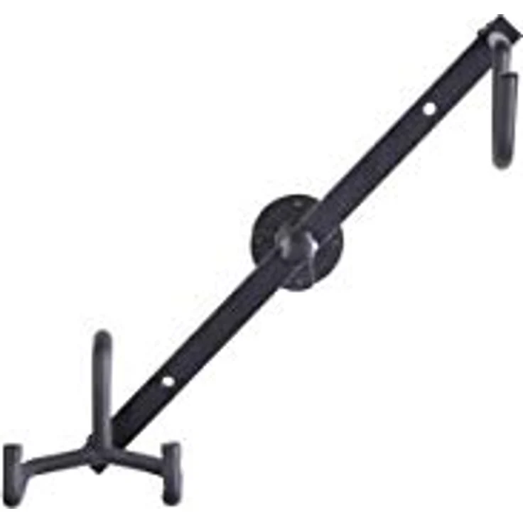 Rockstand Ukulele Wall Hanger, schwarzer Wandhalter für 1 Ukulele mit Schaumstoffpolsterung und Pin-Lock System – Bild 1