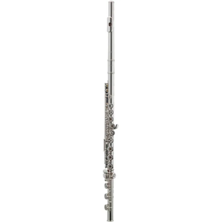 Azumi AZ-Z2 RBE Flöte, Neusilber versilbert mit 925er Sterling Silber Kopfstück, Ringklappen und E-Mechanik, inkl. Etui und Zubehör