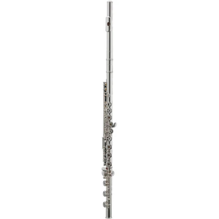 Azumi AZ-Z2 RBE Flöte, Neusilber versilbert mit 925er Sterling Silber Kopfstück, Ringklappen und E-Mechanik, inkl. Etui und Zubehör