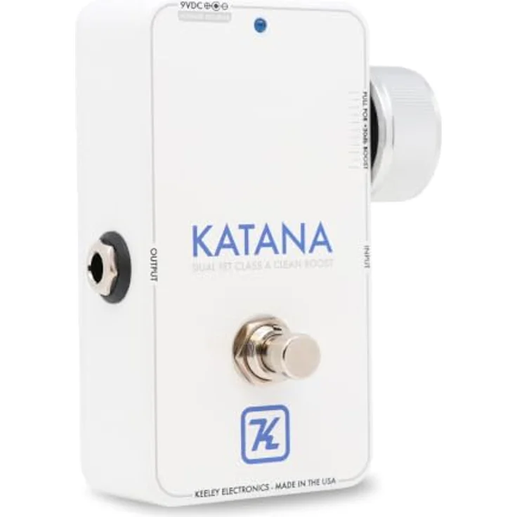 Keeley Katana Clean Boost "Throwback White" Edition, Gitarren-Effektpedal mit +30 dB Boost und True Bypass – Bild 2