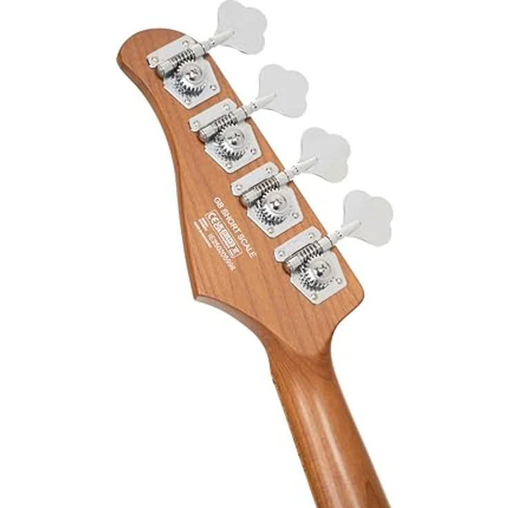 Cort GB Short Scale FDP, E-Bass mit Pappel-Korpus, geröstetem Ahorn-Hals, 22 Jumbo Bünden, aktivem Markbass Preamp, Fandango Purple – Bild 3