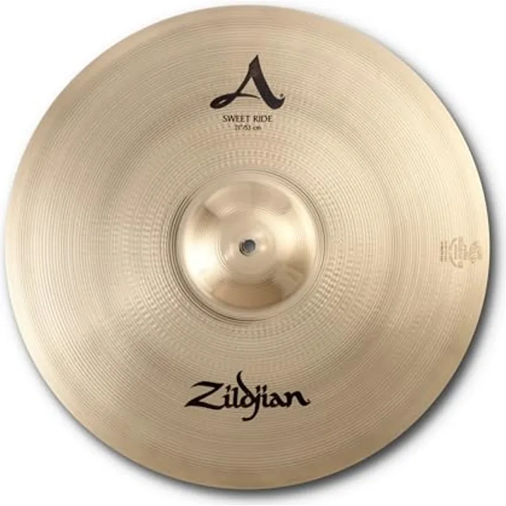 Zildjian 21" A-Series Sweet Ride, Brillant Ausführung, rund klingendes Ridebecken mit mittleren Obertönen