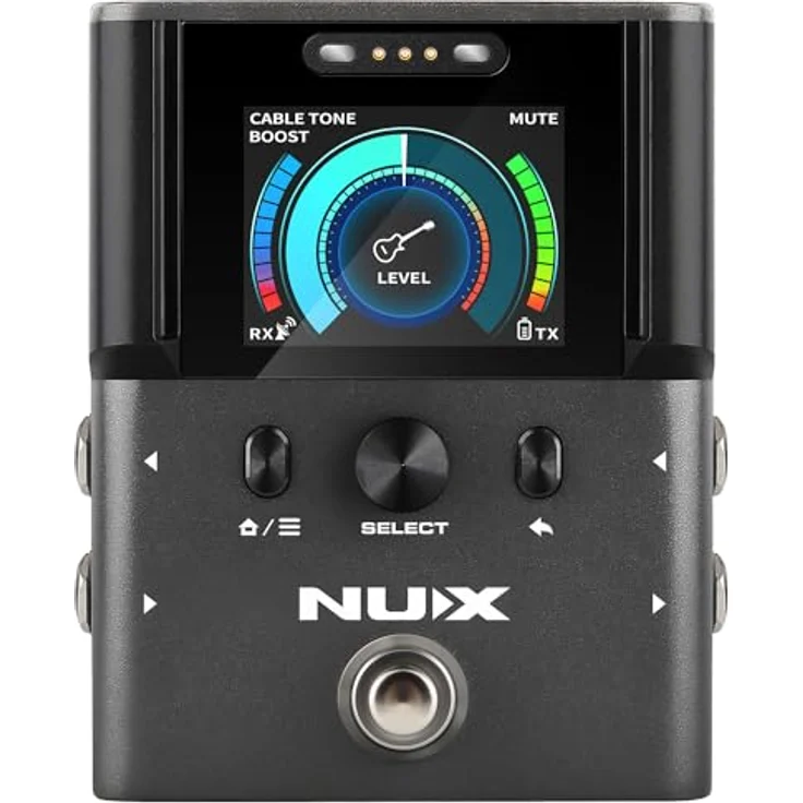 NUX B-8 Pedal Wireless System, kabelloses Setup für Gitarristen mit 48 kHz 24-Bit Audio, 50 m Reichweite und integrierten Tuner-Funktionen – Bild 1