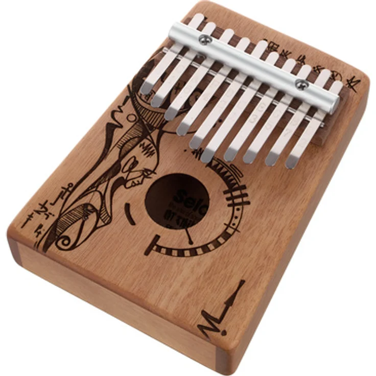 Sela SE255 Kalimba 10 Peaceful Mind, Mahagoni in Natur, 10 Zungen, C-Dur, inkl. Tragetasche und Stimmhammer – Bild 1