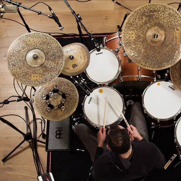 Meinl 18" Byzance Extra Dry T. Crash, sehr dünnes handgehämmertes Cymbal aus B20 Bronze mit tiefem Grundton und schnellem Ausklingen – Bild 8