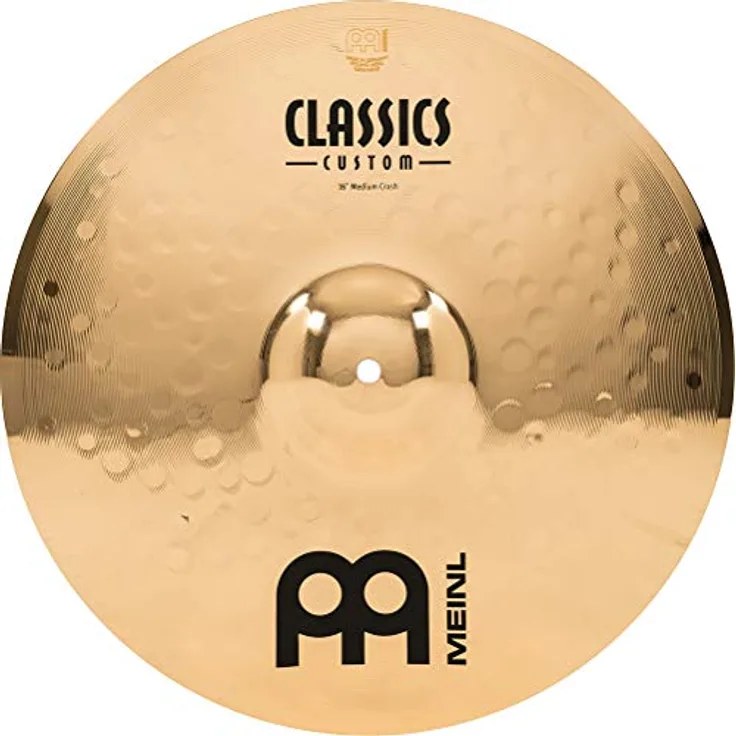 Meinl 16" Classics Custom Medium Crash, Schlagzeugbecken mit brillantem Klang und ausgeglichener Frequenzresponse