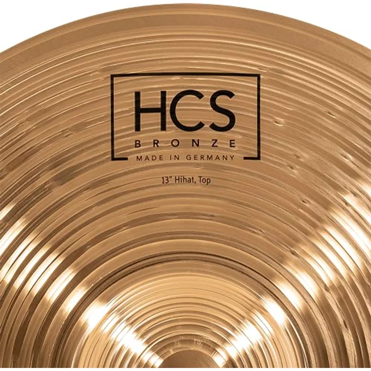 Meinl 13" HCS Bronze Hi-Hat, B8 Bronze, Traditional Finish, heller und klarer Klang, ausgewogenes Sustain, made in Germany – Bild 9