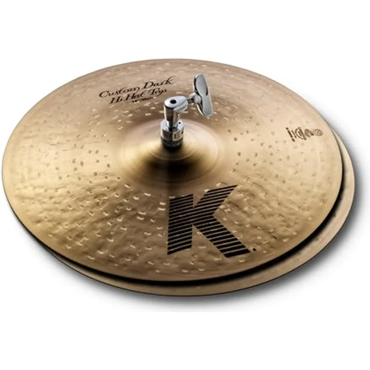 Zildjian 14" K-Custom Dark Hi-Hat, Schlagzeugbecken mit warmem, mitteltiefem Ton und klarem Stockanschlag – Bild 1