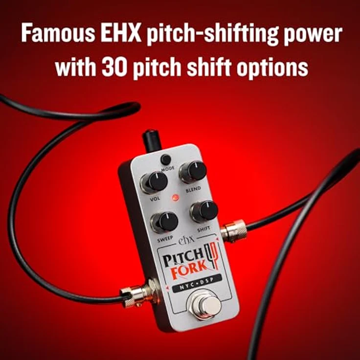 Electro Harmonix Pico Pitch Fork, Polyphonic Pitch Shifter für E-Gitarre mit 30 Pitch-Shift Optionen, inkl. Netzadapter – Bild 6