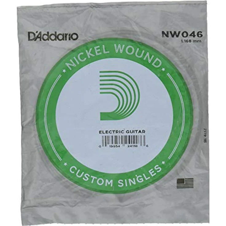 D'Addario NW046 Nickel-Einzelsaite für Gitarren, Saitenstärke 0.046, XL Nickel Round Wound – Bild 2