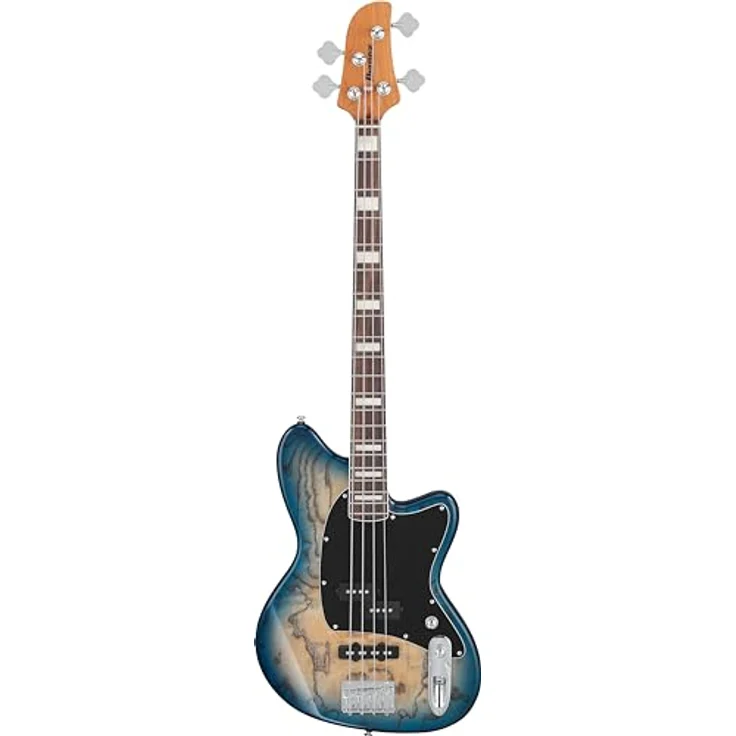 Ibanez TMB400TA-CBS, 4-saitiger E-Bass mit aktiver Elektronik, Korpus aus Pappel, Decke aus Tamo Esche, Farbe Cosmic Blue Starburst – Bild 1