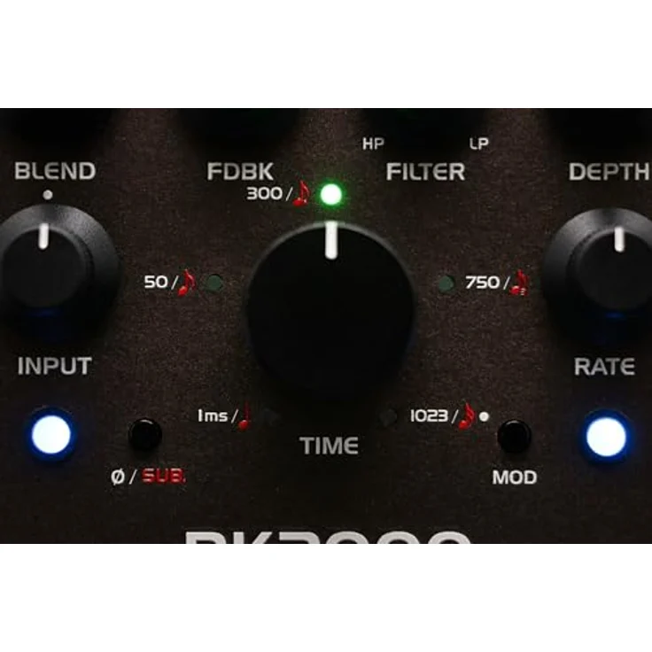 Keeley RK2000 Funk Siren Delay, 12-Bit Digital Delay Pedal mit MIDI-Integration und Freeze-Hold Effekt – Bild 6