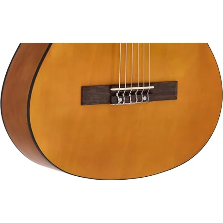 Juan Miguel Navarrez Konzertgitarre, klassische 3/4 Gitarre honey, mit Lindenholz-Korpus und inkl. Tragetasche – Bild 5