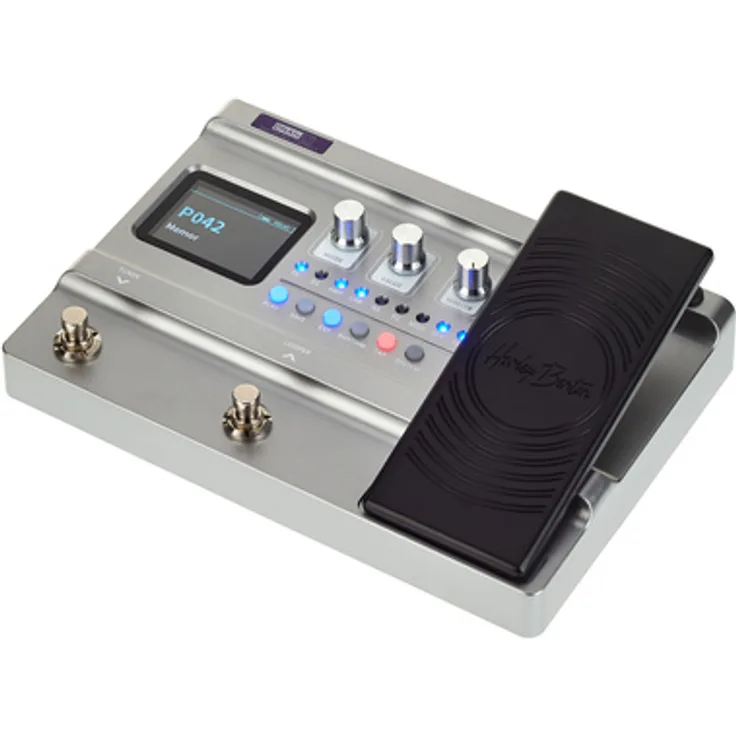 Harley Benton DNAfx GiT, Multieffekt-Prozessor für E-Gitarre mit 55 Amp-Modellen, 151 Effekten, integriertem Looper und USB-Konnektivität