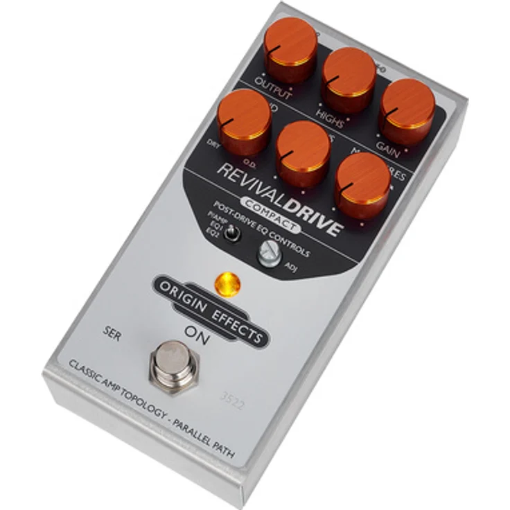 Origin Effects RevivalDrive Compact, Overdrive-Pedal für E-Gitarre mit Vintage-Röhrenverstärker-Sounds und post-Drive EQ