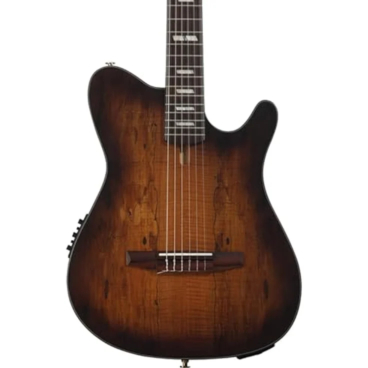 Ibanez FRH20SMN-TCL Konzertgitarre, 6-saitig, Sapele/Boden, Spalted Maple/Decke, Tobacco Burst Low Gloss, mit Ibanez AEQ210T Preamp und eingebautem Tuner – Bild 4