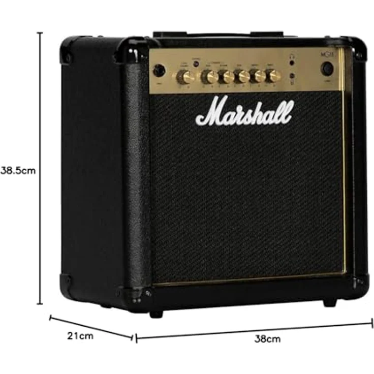 Marshall MG15G, E-Gitarren Combo mit 15 Watt RMS, 2 Kanälen (Clean & Overdrive), MP3/Line Input, 8" Speaker, geschlossenes Gehäuse – Bild 9