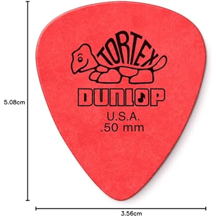 Dunlop Tortex Standard 0,50mm, Plektren 12er Pack, grün – Bild 9