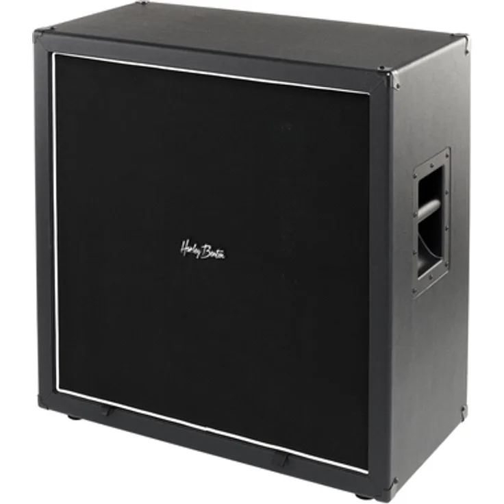 Harley Benton G412Plus Unloaded, Gitarrenbox ohne Lautsprecher, Mono/Stereo umschaltbar, geschlossene Rückseite, schwarzer Taurus-Tolexbelag