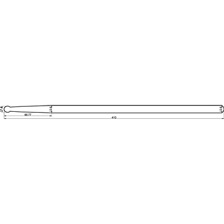 Rohema Step 707 Hickory Round Tip, Drumsticks aus lackiertem Hickory, 410mm Länge, 13,8mm Durchmesser, Made in Germany – Bild 5