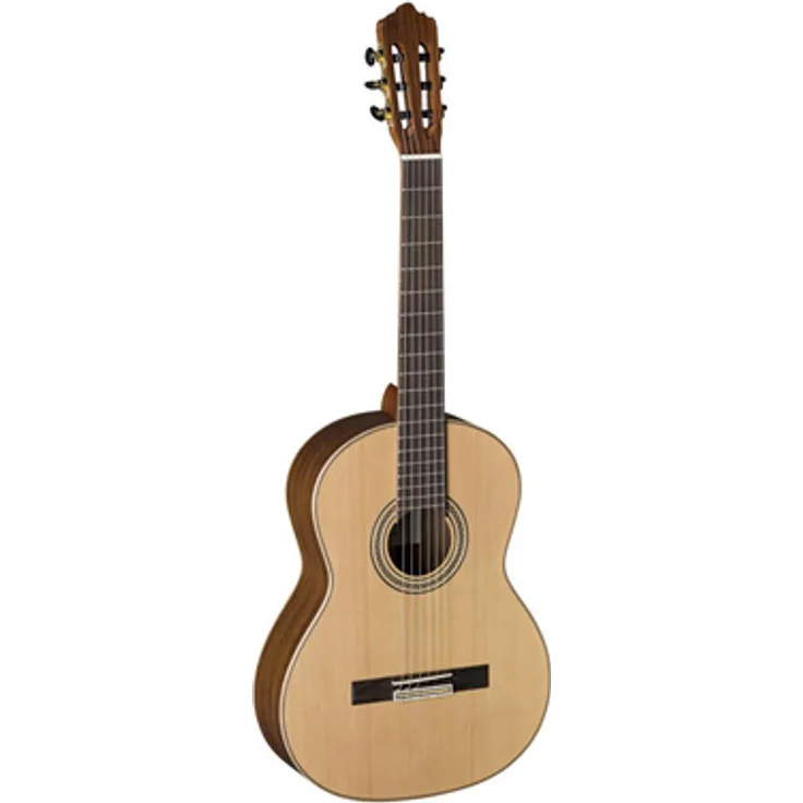 La Mancha Zafiro CM, Klassikgitarre 4/4 mit massiver Zederndecke, Pau Ferro Boden & Zargen, Ovangkol Griffbrett, natur matt offenporig