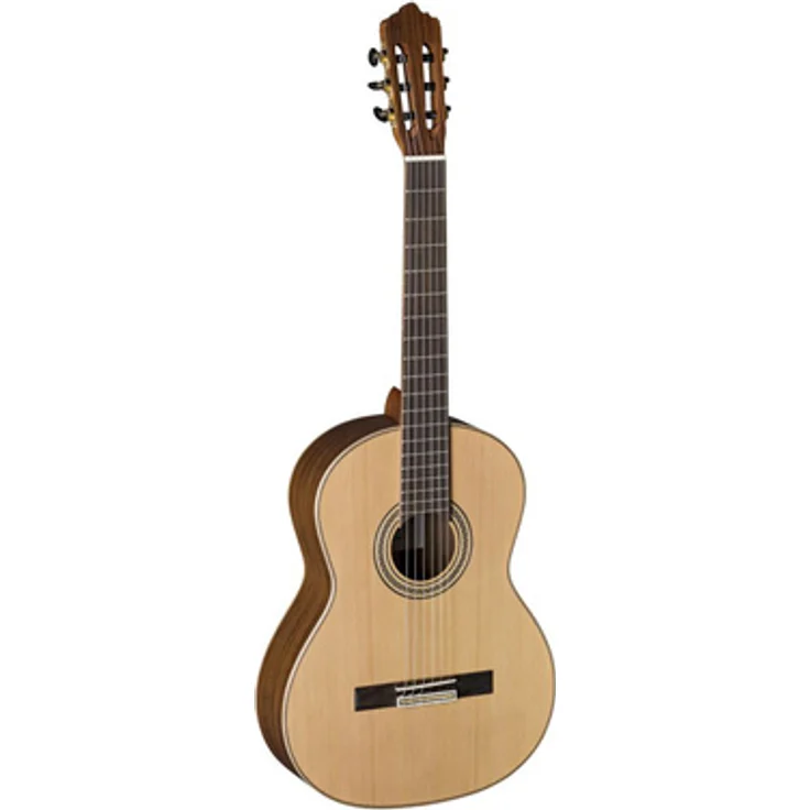 La Mancha Zafiro CM, Klassikgitarre 4/4 mit massiver Zederndecke, Pau Ferro Boden & Zargen, Ovangkol Griffbrett, natur matt offenporig