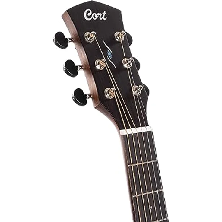 Cort Core GA Blackwood OPLB, Westerngitarre Grand Auditorium Cutaway mit massivem Blackwood-Korpus, Mahagoni-Hals und Fishman Presys VT Tonabnehmer, Open Pore Light Burst – Bild 6