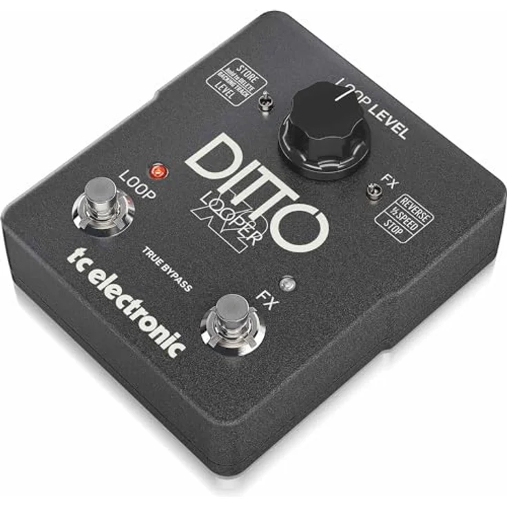 tc electronic Ditto X2 Looper, Loop-Pedal mit 5 Minuten Loopzeit, unbegrenzten Overdubs, Undo/Redo, Stereo Ein- und Ausgang, True Bypass, analoge Verarbeitung – Bild 3