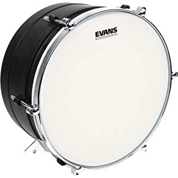 Evans 15" G1 Coated Tom, einlagiges Schlagfell mit warmem Sustain, weiß aufgeraut – Bild 2