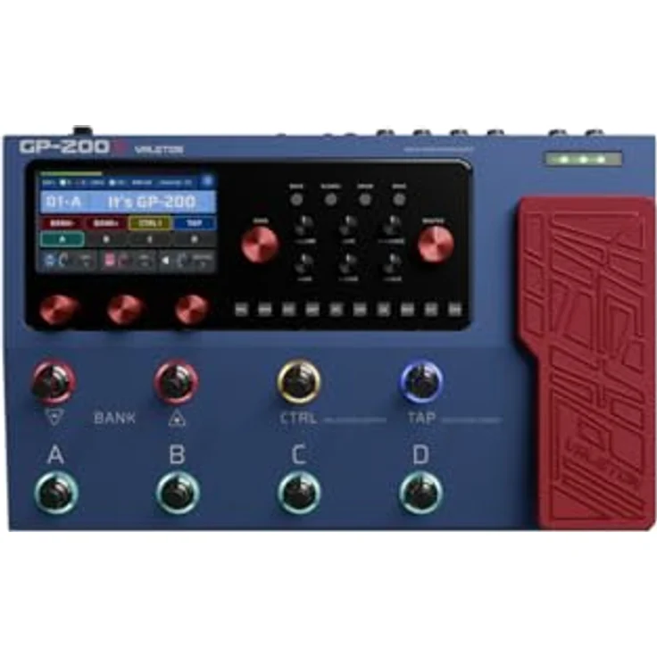 Valeton GP-200X Anniversary, Gitarren-Multieffekte mit 140 Verstärkertypen, HD-Modellierung, 8 LED-Fußschaltern und hochwertigem 180s Looper – Bild 4