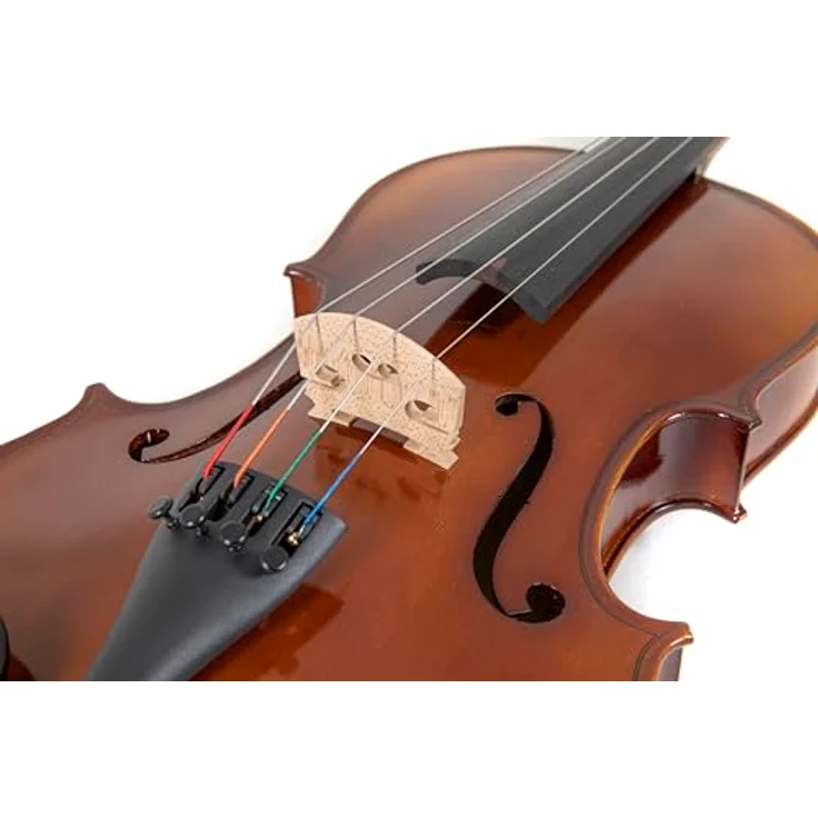 Gewa Allegro VA1 Viola Set 16,5" OC, handlackierte Viola mit Carbonbogen und massivem Ahorn, braun-bernsteinfarben – Bild 4