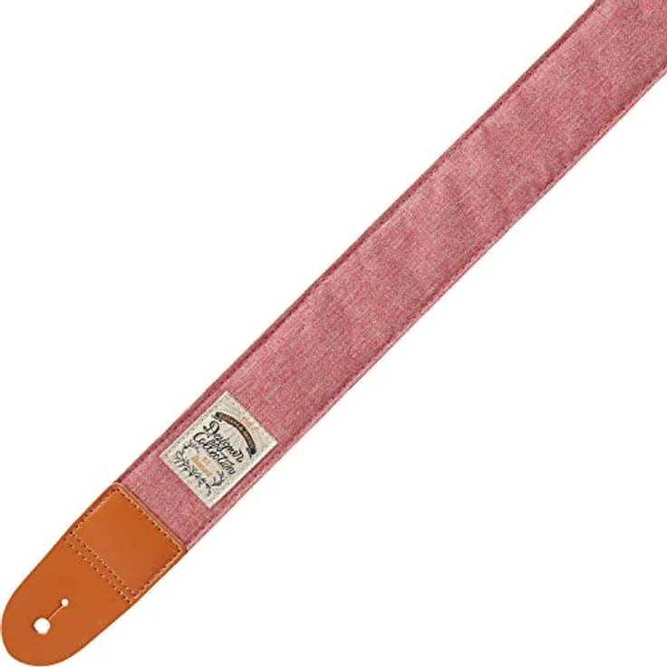 Ibanez DCS50D-RD Designer Strap, Gitarrengurt in Rot mit verstellbarer Länge bis 1700 mm und sicheren Lederenden – Bild 3