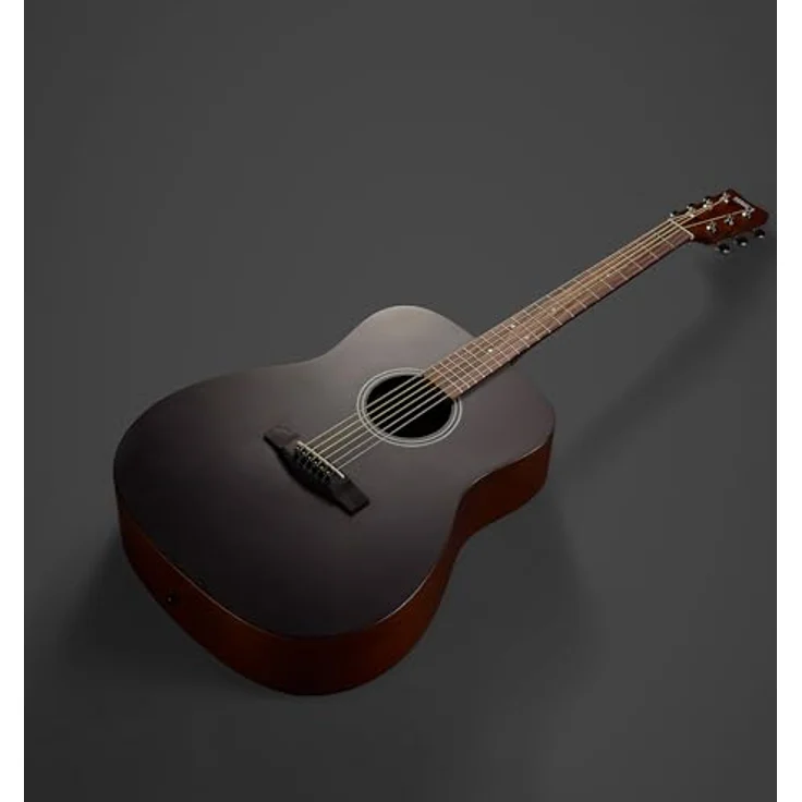 YAMAHA F400 Akustikgitarre – Dreadnought-Korpus, 25"-Mensur, geringer Saitenabstand, mattes Finish – Smoky Black – Bild 3