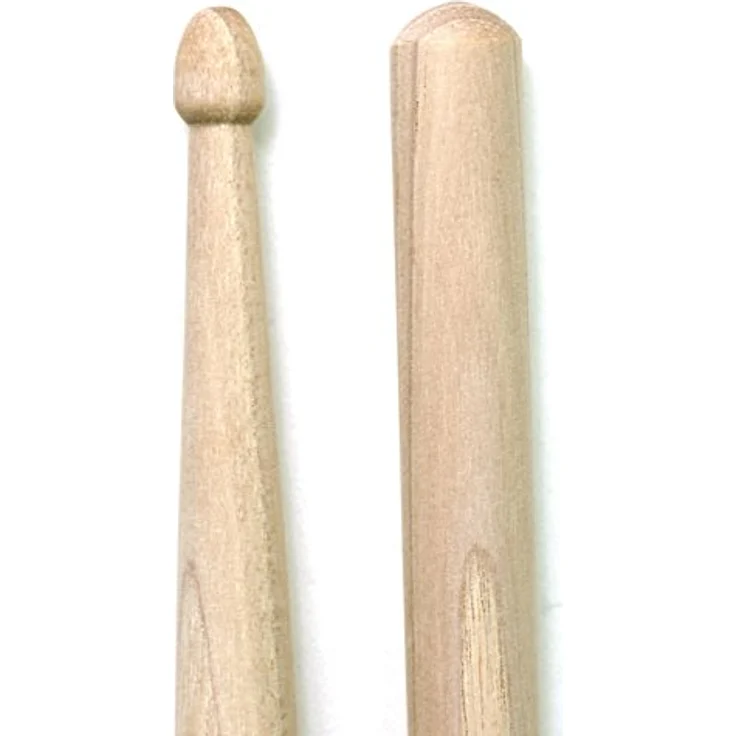Rohema 7A Hickory Drumstick, natural, unlackiert, Länge 395mm, Durchmesser 13,8mm, Made in Germany – Bild 2