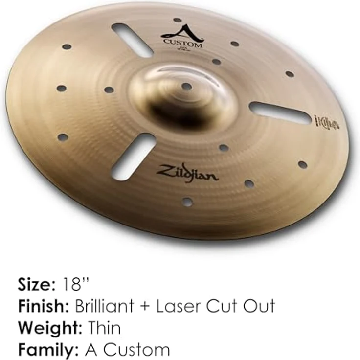 Zildjian A-Custom EFX Cymbal 18", Effektbecken mit ausgewogener Verarbeitung und ausgewählten Materialien – Bild 2