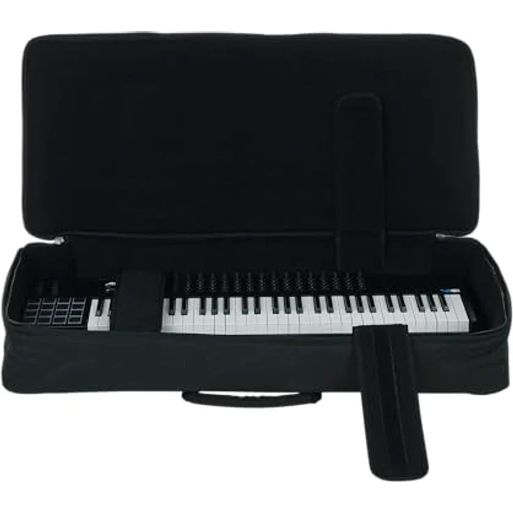 Gator GKB-61, robuste Keyboardtasche aus Nylon mit verstellbaren Gurten, schwarz, passend für Yamaha EZ-220/Korg PA 4X-61/Ketron Audya 5 – Bild 12