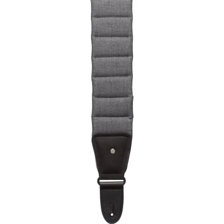 Mono Cases The Betty Strap Ash Long, Gitarrengurt mit integrierter Plektrum Tasche, verstellbar von 119 cm bis 150 cm, grau, aus Baumwolle mit atmungsaktiver Neopren-Unterseite und Memory Foam Polsterung – Bild 1