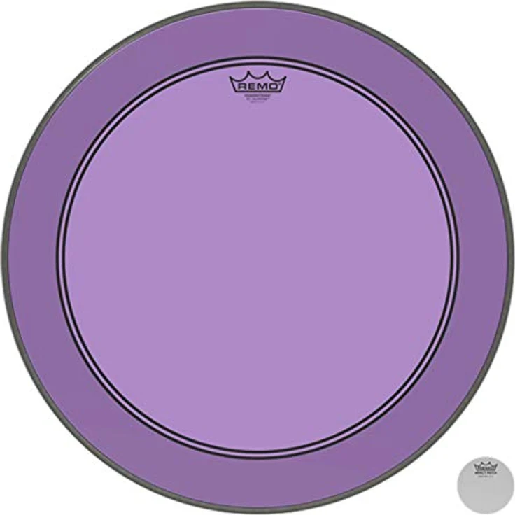 Remo 22" P3 Colortone Bass Drum Schlagfell, Purple, einschichtig mit Dämpfungsring – Bild 2