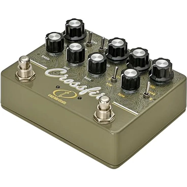 Crazy Tube Circuits Crossfire Overdrive/Pre-Amp, Effektpedal für E-Gitarre mit TS-Overdrive und passivem Einschleifweg – Bild 2