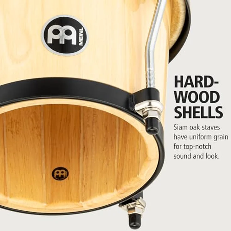 Meinl Headliner Bongos HB100NT, 6 3/4" + 8", Handselektierte Büffelfelle, Rutschfest, Natural #NT – Bild 2