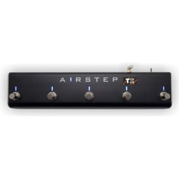 Xsonic Airstep TX Edition, Kabelloser Footswitch mit Plug-and-Play, 5 Schaltflächen, 100 Stunden Akkulaufzeit, Aluminium-Gehäuse – Bild 1