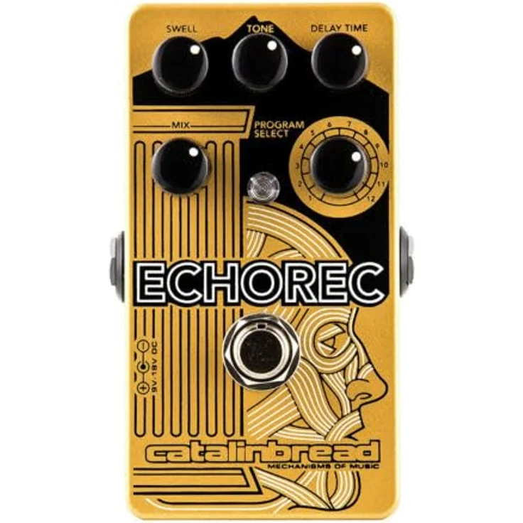 Catalinbread Echorec, Delay-Pedal mit 4 Wiedergabeköpfen, 40-1000 ms Verzögerungszeit, Made in USA – Bild 2