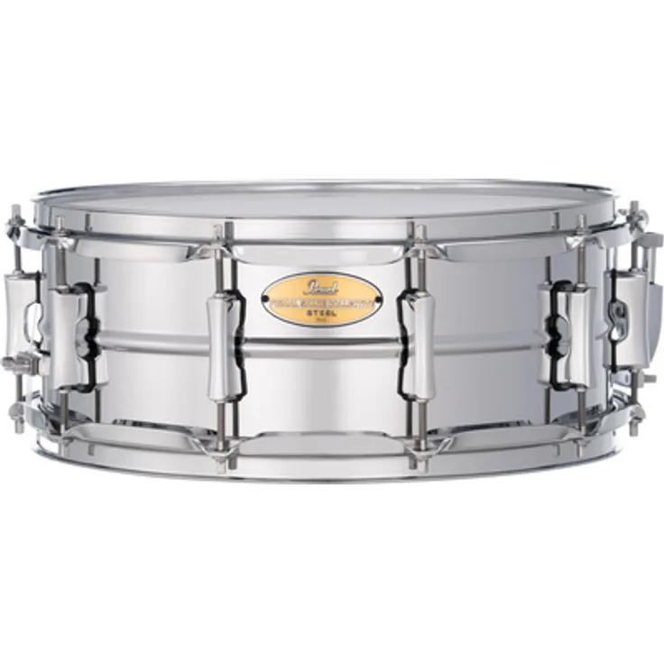 Pearl 14"x5,5" Primal Collective Stahl Snare, 1mm Kessel mit reichhaltigen Obertönen und 2,3mm Spannreifen